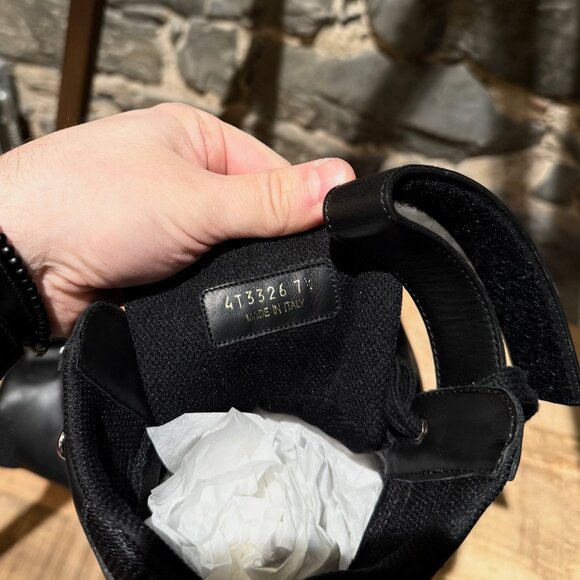 Prada Linea Rossa 2018 America's Cup Black Leather Mesh High-top Sneakers - Picture 10 of 13